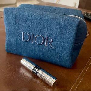 Final offer Dior Denim Blue make up Bag with your mascara.